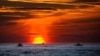 Amanecer en el océano Atlántico cerca de Maine, EEUU, el 8 de septiembre de 2022.