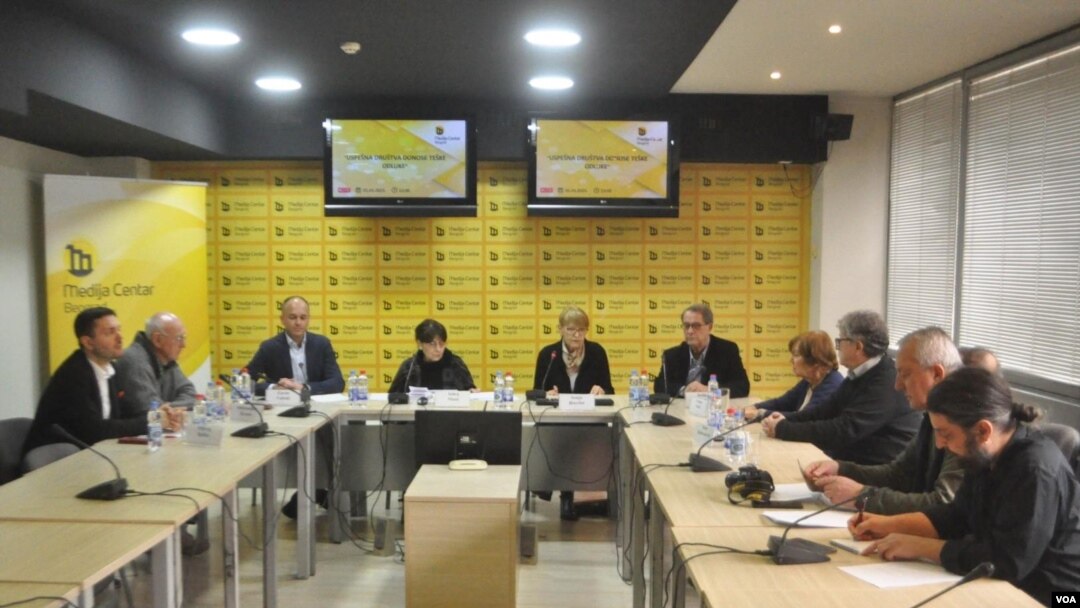 Apel javnih ličnosti da se prihvati evropski predlog za Kosovo i Srbiju (Foto: Medija centar Beograd)
