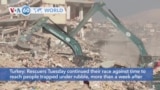 VOA60 World - Rescue Crews in Turkey Find Survivors on 8th Day After Earthquake