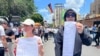 Una de múltiples protestas organizadas en Venezuela tras las disputadas elecciones de julio pasado, el sábado 17 agosto de 2024. [Foto/VOA]