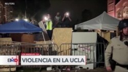 Violentos choques de manifestantes en UCLA provoca intervención policial