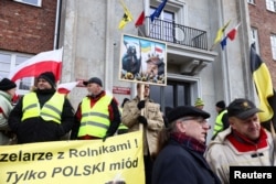 Protest poljskih poljoprivrednika u Gdanjsku (Foto: Reuters/Lukasz Glowala)