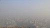 北京市圣诞节被雾霾所笼罩