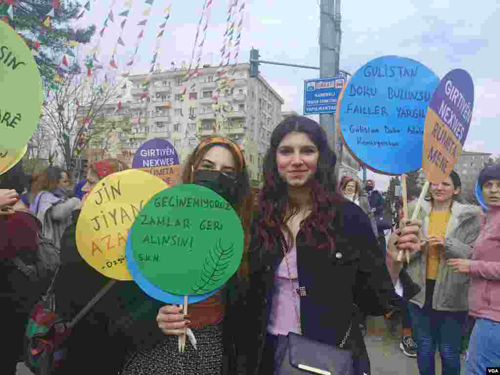 International Women's Day celebrations in Diyarbakir, Turkey.