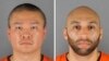 Esta combinación de fotos proporcionada por la oficina del alguacil del condado de Hennepin en Minnesota muestra a Tou Thao, a la izquierda, y J. Alexander Kueng, condenados en el caso por la muerte del afroestadounidense George Folyd en mayoo de 2020.
