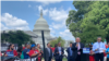 El senador Robert Menéndez y los congresistas Julian Castro, Adriano Espaillat y Raúl Ruíz forman parte de un grupo de al menos 36 legisladores que han firmado una carta para pedir al presidente Joe Biden ampliar el TPS a inmigrantes centroamericanos. [Foto: VOA / Tomás Guevara]