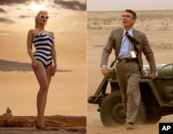 Barbie and Oppenheimer came out on the same day in July. (Warner Bros Pictures/Universal Pictures vía AP)