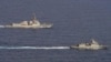美国加拿大军舰再次联合穿越台湾海峡