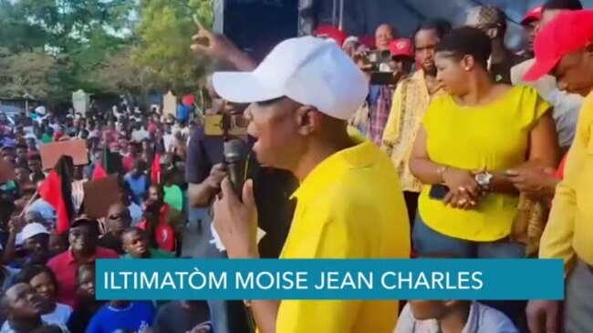 Moise Jean Charles Bay KPT a yon Iltimatòm 7 Jou pou Jere Pwoblèm Ayiti 