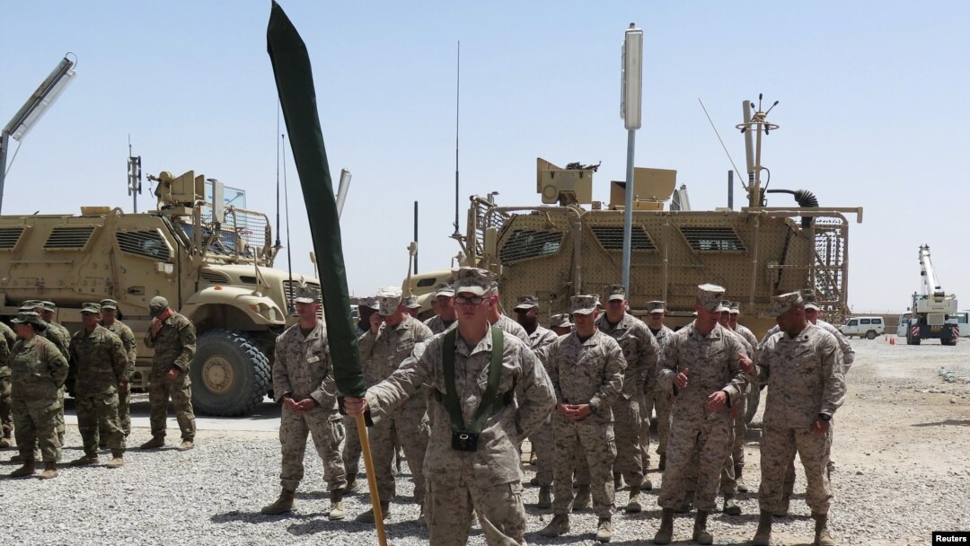အာဖဂနစ္စတန် နိုင်ငံ Helmand ပြည်နယ် တောင်ပိုင်းမှာ အမေရိကန် မရိန်းတပ်ဖွဲ့က ပြန်လည် တပ်စခန်းချ ( ဧပြီ ၂၉-၂၀၁၇)
