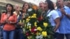Opositores venezolanos marcharon hasta la sede del SEBIN en Caracas, lunes 15 de octubre de 2018 para exigir justicia tras la muerte del concejal Fernando Albán.