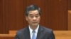 香港特首梁振英出席立法會答問大會（電視畫面截圖）