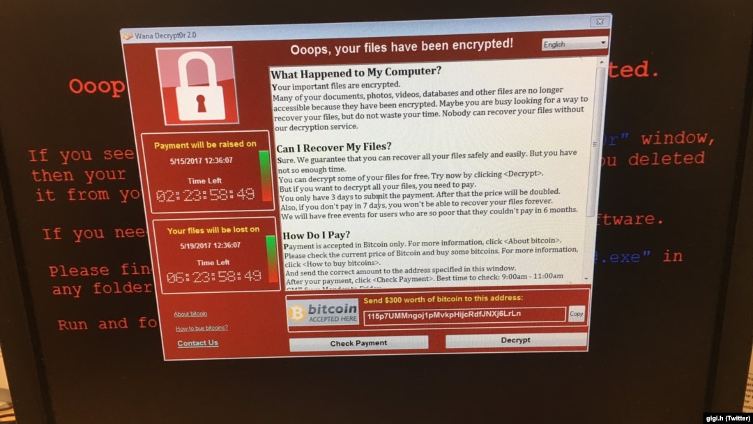 ransomware လို့ခေါ်တဲ့ ဒီကွန်ပျူတာဗိုင်းရပ်စ်အတိုက်ခိုက်ခံလိုက်ရတဲ့ကွန်ပျူတာ။