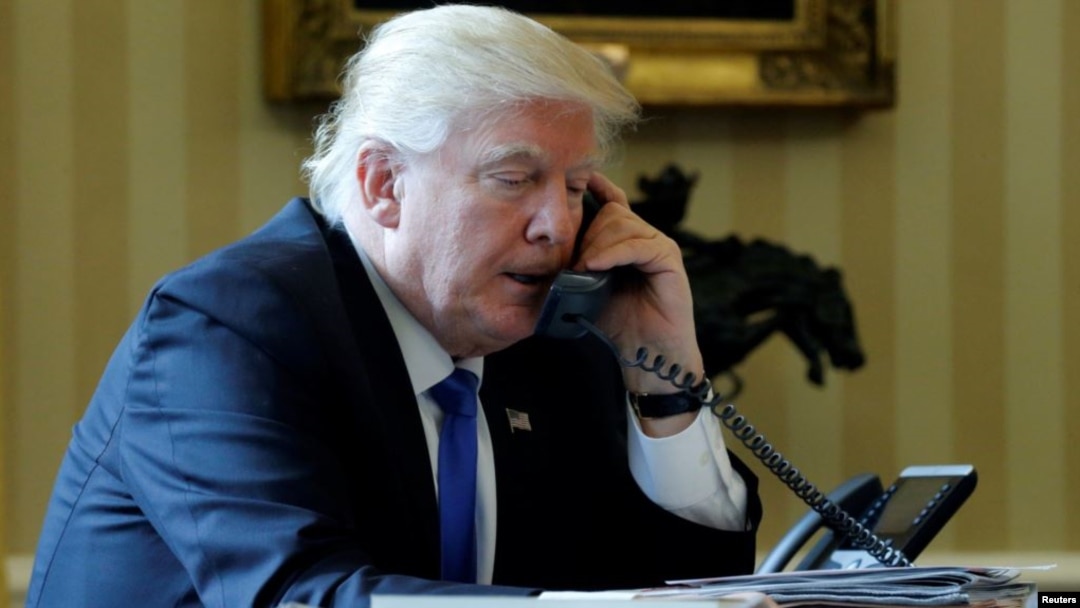အမေရိကန် သမ္မတ Donald Trump က တရုတ် သမ္မတ Xi Jinping နဲ့ ဂျပန် ဝန်ကြီးချုပ် Shinzo Abe တို့နဲ့ သီးခြားစီ တယ်လီဖုန်း ဆက်သွယ် ဆွေးနွေး။ 