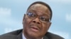 FILE - Malawi's President Peter Mutharika meets with reporters at the conclusion of the US-Africa Summit at the Institute of Peace in Washington.