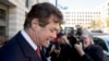 FILE - Paul Manafort, President Donald Trump's former campaign chairman, departs Federal District Court in Washington, Nov. 2, 2017. 