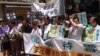 李旺陽離奇死亡一週年 支聯會中聯辦悼念抗議