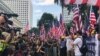 香港民众9月8日向美国驻港领事馆递交请愿书 （美国之音任新拍摄）