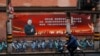 两会前上海街头的习近平画像 （2021年3月1日）