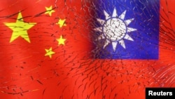 中国和台湾旗帜