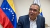 El rector principal del poder electoral Enrique Márquez en conversación con la Voz de América en Caracas, el 12 de mayo de 2021.