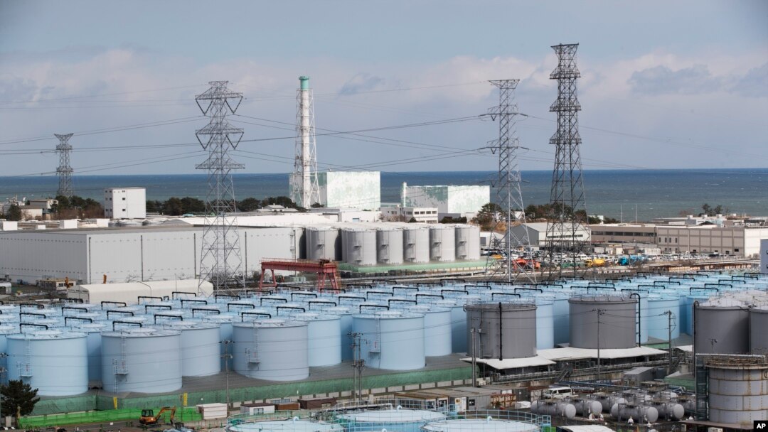 資料照：日本福島第一核電站5號和6號核反應堆。 （2021年2月27日）