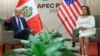 Reunión bilateral entre el Presidente de los Estados Unidos, Joe Biden, y la mandataria peruana Dina Boluarte en el marco de la APEC, en Lima, el 15 de noviembre de 2024. [Cortesía Presidencia del Perú]