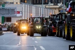 Protest poljoprivrednika u Češkoj (Foto: AP/Ondrej Deml/CTK)