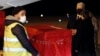 Montenegro, Podgorica, Montenegro's Prime Minister Zdravko Krivokapic (R) welcomes his Serbian counterpart Ana Brnabic