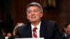 FILE - Sen. Cory Gardner, R-Colo., speaks on Capitol Hill in Washington, Sept. 20, 2017. Early in 2018, Gardner used his power as a senator to freeze all Justice Department nominations after Attorney General Jeff Sessions withdrew Obama-era protections for states like Colorado that had legalized recreational marijuana. He later backed off after reportedly receiving assurances that the DOJ would not interfere with Colorado's marijuana laws.