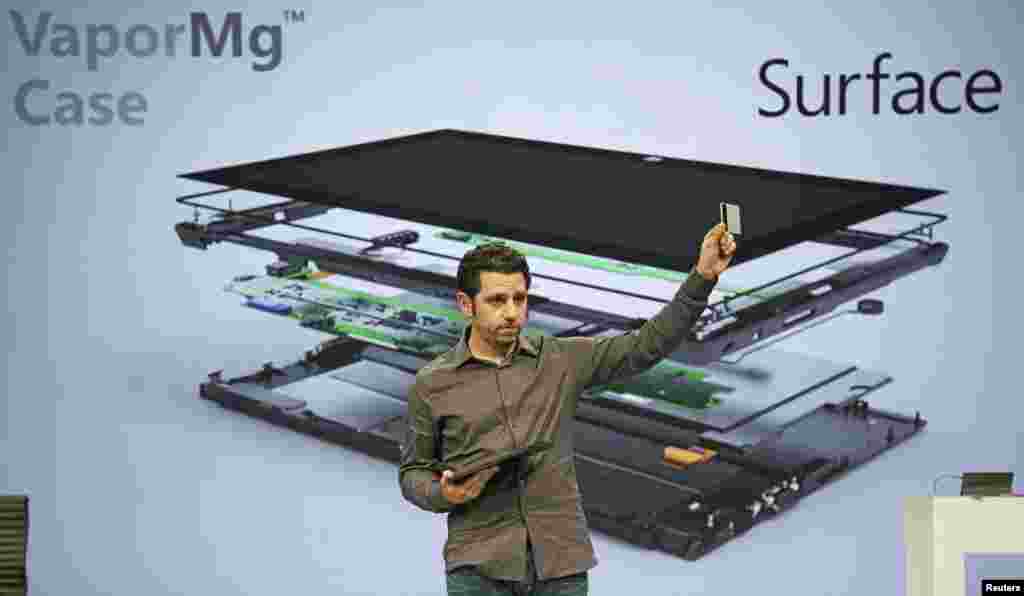 La tableta está hecha de diferentes capas, entre ellas, una carcasa de magnesio llamada "Vapor Mg"