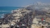 Palestinians, who were displaced to the south at Israel's order during the war, make their way back to their homes in northern Gaza, amid a ceasefire between Israel and Hamas, in the central Gaza Strip, Jan. 27, 2025.