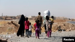Kurdên Êzîdî ku warên xwe hêlane bi rê ketine 