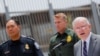 U.S. Attorney General Jeff Sessions holds a news conference next to the U.S. Mexico border wall to discuss immigration enforcement actions of the Trump Administration near San Diego, California, May 7, 2018. 