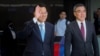 中国新任驻美大使谢锋2023年5月23日抵达纽约肯尼迪国际机场。