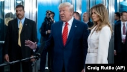 Predsednik SAD Donald Tramp i prva dama Melanija Tramp u sedištu Ujedinjenih nacija u Njujorku (Foto: AP/Craig Ruttle) 