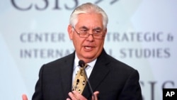 美国国务卿蒂勒森在华盛顿智库国际战略与研究中心发表讲话(2017年10月20日)