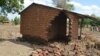 A house damaged by floods in Phalombe district. (Lameck Masina for VOA News)